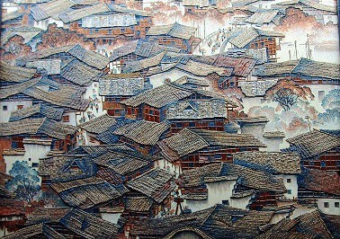 立体剪贴画风景-土家粘贴画