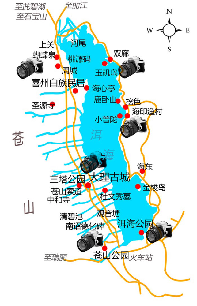 云南大理古城地图全图-千图网