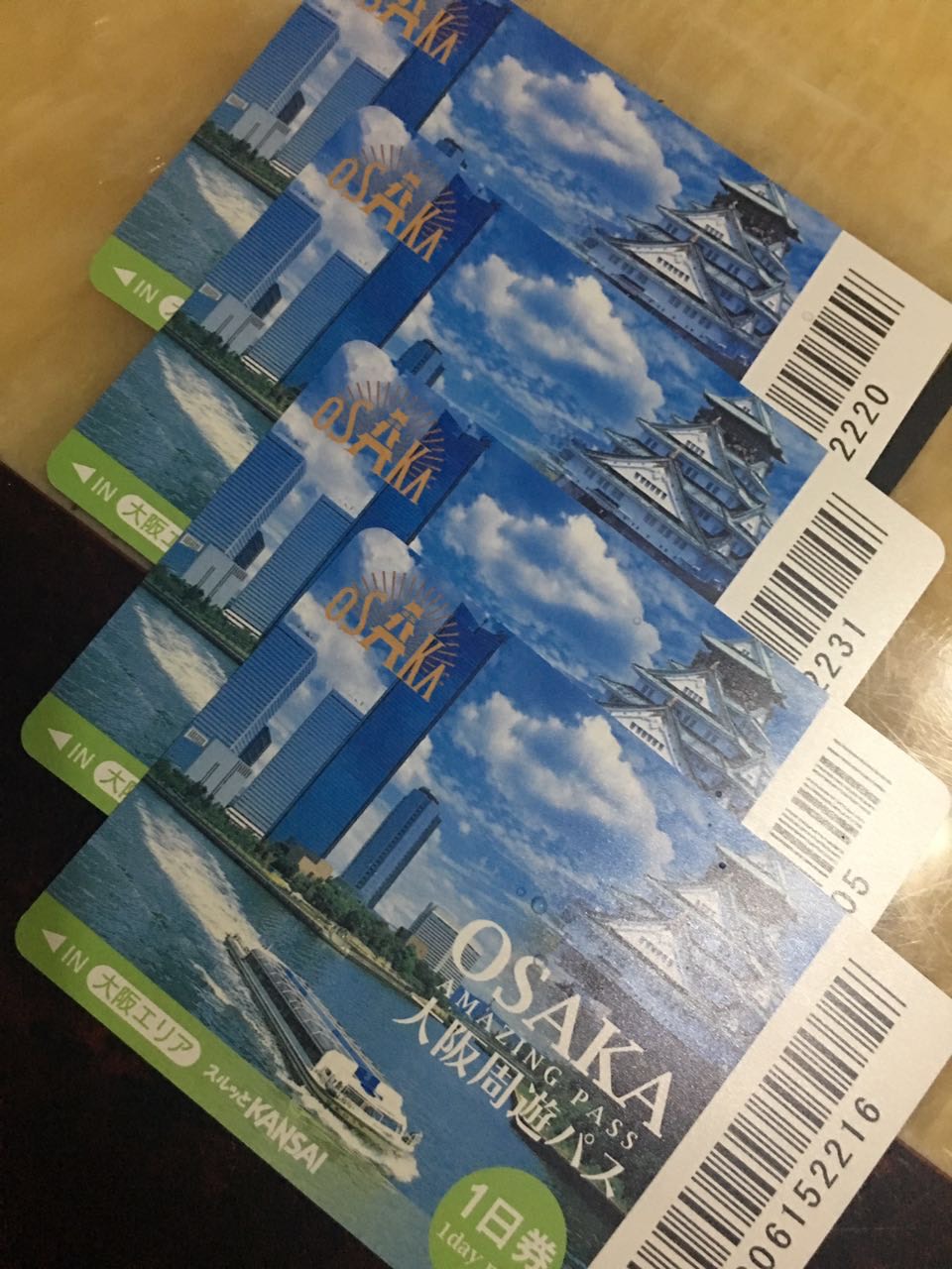 日本大阪旅行1日周游卡