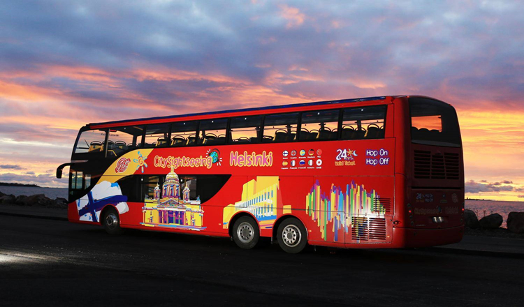 芬兰 赫尔辛基 随上随下 露天观光巴士24小时/48小时可选