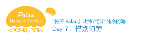 Day7 惜别帕劳 Day7 惜别帕劳