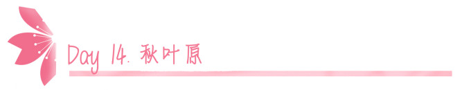 Day 14.秋叶原 Day 14.秋叶原